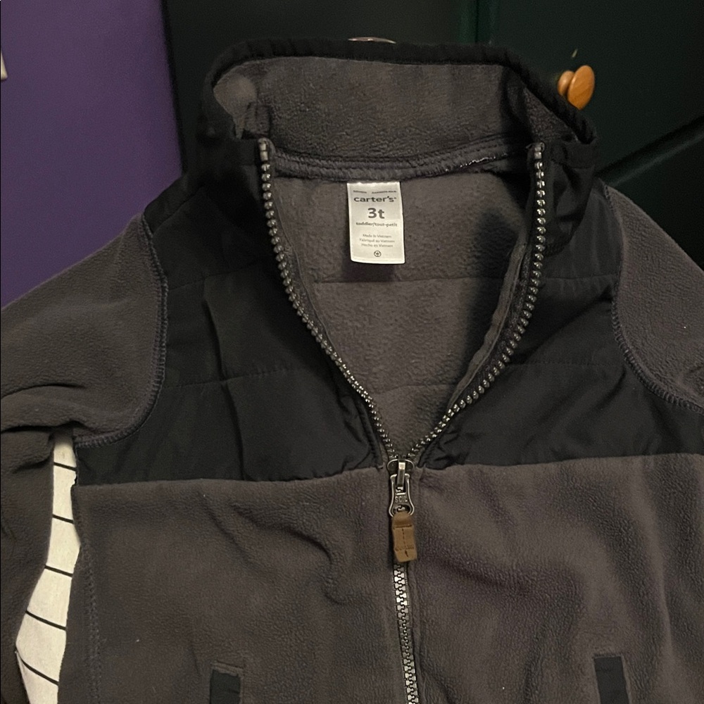 Carter's toddler Gray Fleece Jacket